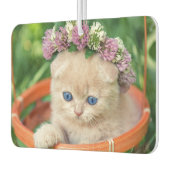 Schattige Kitten Cat Lover Luchtverfrisser (Links)