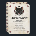 Schattige Kitten Cat Rockabilly Kids Verjaardagsfe Kaart<br><div class="desc">Vier je kleintje jarig in stijl met onze Schattigee Kitten Cat Rockabilly Tattoo 1st Birthday Invitation! Dit unieke en charmante ontwerp heeft een schattige kitten in een op rockabilly geïnspireerde tattoos kunst en schattige harten, ideaal voor het toevoegen van een vleugje flair aan uw feest. Deze sjabloon kan worden aangepast...</div>