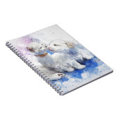 Schattige Kitten en Labrador Puppy Kiss Notitieboek (Rechterzijde)