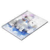 Schattige Kitten en Labrador Puppy Kiss Notitieboek (Linkerzijde)