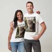 Schattige kitten in bloementuin – Schattigee Cat A T-shirt (Unisex)