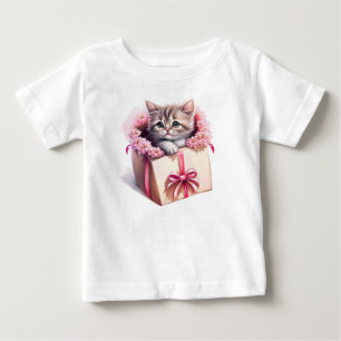 Schattige kitten in een doos Verjaardagscadeau