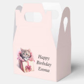 Schattige kitten in een doos Verjaardagscadeau Bedankdoosjes (Geopend)