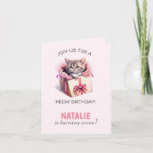 Schattige kitten in een doos Verjaardagscadeau Fot (Voorkant)