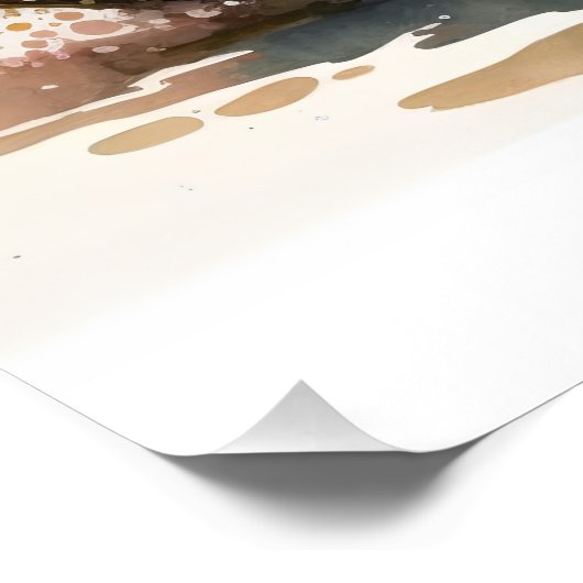 SCHATTIGE KITTEN IN KOM MET NAAM Kids Verjaardag Perfect Poster (Hoek)