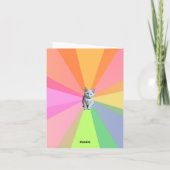 Schattige kitten, kattenliefhebber, je had me bij  kaart (Achterkant)