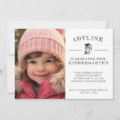 Schattige Kitten Kleuterschool Afstuderen Kaart (Voorkant)