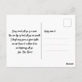 Schattige kitten met roze hart Valentijnsdag Briefkaart (Achterkant)