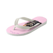Schattige kitten met Wren Bird Kinder Teenslippers (Schuin)
