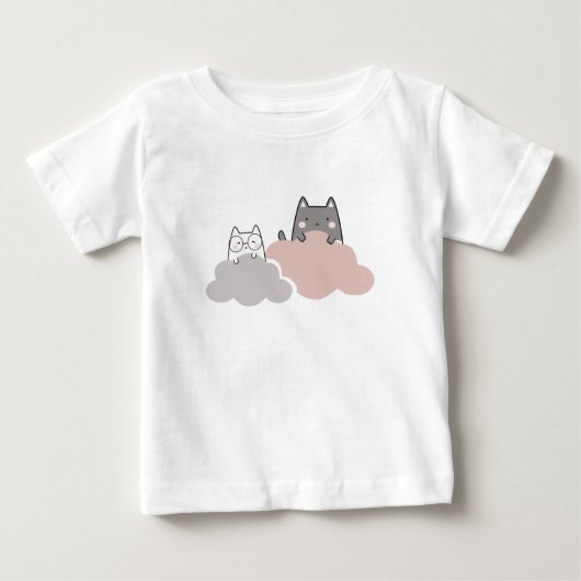 Schattige Kitten Modern Pattern Baby shower (Voorkant)