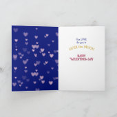 Schattige kitten op de maan kleindochter Valentijn Feestdagen Kaart (Binnen)