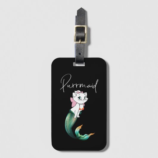 Schattige Kitten Purrmaid – Leuke Zeemeermin Cat D Bagagelabel (Voorkant (verticaal))