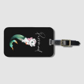Schattige Kitten Purrmaid – Leuke Zeemeermin Cat D Bagagelabel (Voorkant (horizontaal))