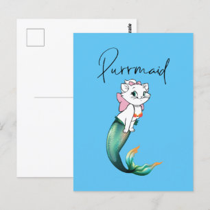 Schattige Kitten Purrmaid – Leuke Zeemeermin Cat D Briefkaart