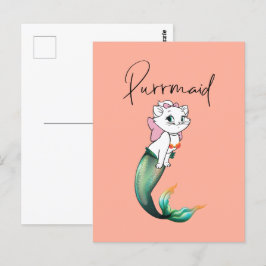 Schattige Kitten Purrmaid – Leuke Zeemeermin Cat D Briefkaart