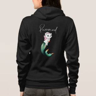Schattige Kitten Purrmaid – Leuke Zeemeermin Cat D Hoodie
