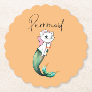 Schattige Kitten Purrmaid – Leuke Zeemeermin Cat D Kartonnen Onderzetters