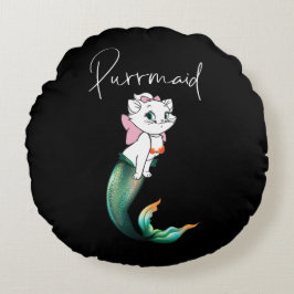 Schattige Kitten Purrmaid – Leuke Zeemeermin Cat D Rond Kussen