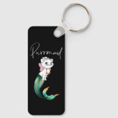 Schattige Kitten Purrmaid – Leuke Zeemeermin Cat D Sleutelhanger (Achterkant)