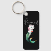 Schattige Kitten Purrmaid – Leuke Zeemeermin Cat D Sleutelhanger (Voorkant)