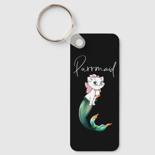 Schattige Kitten Purrmaid – Leuke Zeemeermin Cat D Sleutelhanger (Voorkant)