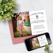 Schattige Kitten Roze Kleuterschool Afstuderen Kaart