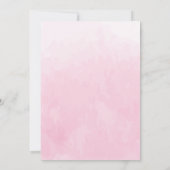 Schattige Kitten Roze Ontwerp Baby Meisje Douche Bedankkaart (Achterkant)