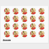 Schattige Kitten Stickers die Kerstliederen Zingen (Vel)