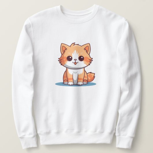 Schattige Kitten T-Shirt – Schattig Cat Lover's De (Design voorkant)