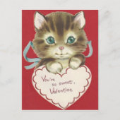  Schattige Kitten Valentijnsdag Briefkaart (Voorkant)