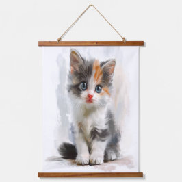 Schattige Kitten Waterverf Kunst Hanging Tapestry Hangend Wandkleed