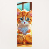 Schattige kittengaren yogamat (Voorkant)