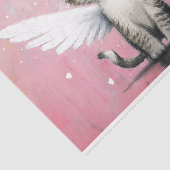 Schattige kittenkat met vleugels, roze AV5 decoupa Tissuepapier (Detail)