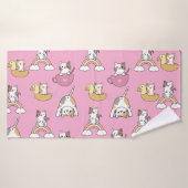 Schattige Kittenkatten Badhanddoek (Badhanddoek)