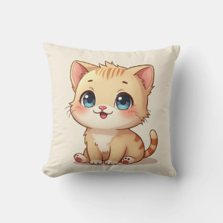 Schattige kittenkussen kussen