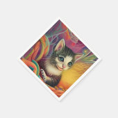 Schattige Kittens 1 Servet (Hoek)