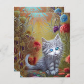 Schattige Kittens 2 Notitiekaartje (Voorkant / Achterkant)