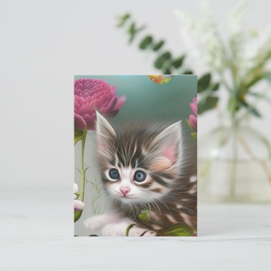 Schattige Kittens 4 Briefkaart (Staand voorkant)