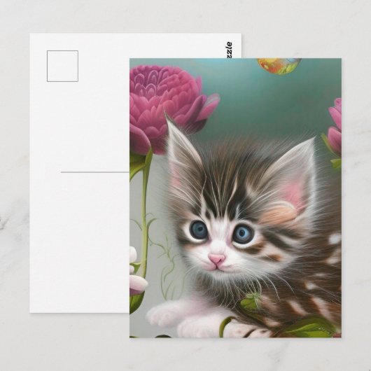 Schattige Kittens 4 Briefkaart (Voorkant / Achterkant)