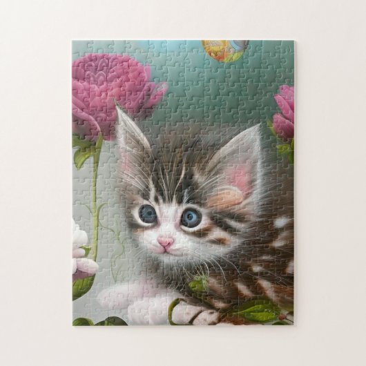 Schattige Kittens 4 Legpuzzel (Verticaal)