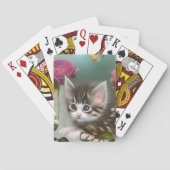 Schattige Kittens 4 Pokerkaarten (Achterkant)