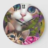 Schattige Kittens 8 Grote Klok (Voorkant)