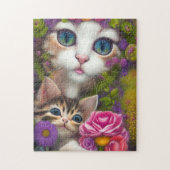 Schattige Kittens 8 Legpuzzel (Verticaal)