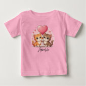 Schattige Kittens en Hartballon Cute Kat Liefhebbe (Voorkant)