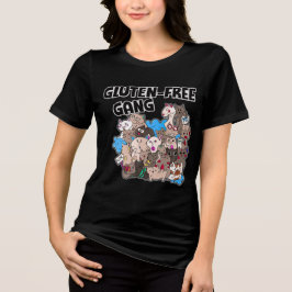 Schattige Kittens Gluten-Vrije Bende Tri-Blend Shirt