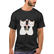 Schattige Kittens Hart Staart Liefde Trouw Kunst ✨