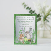 Schattige Kittens Health Luck Happiness Versie 2 Briefkaart (Staand voorkant)