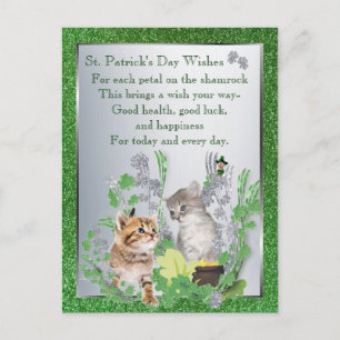 Schattige Kittens Health Luck Happiness Versie 2 Briefkaart