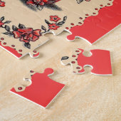 schattige kittens in een bloemmandje legpuzzel (Zijkant)