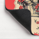 schattige kittens in een bloemmandje muismat (Hoek)